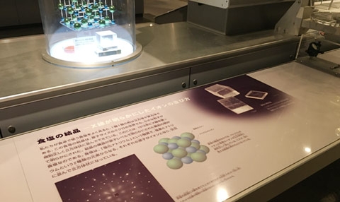 The “Exploring the Nanoworld” corner describes sodium chloride (table salt) crystals.