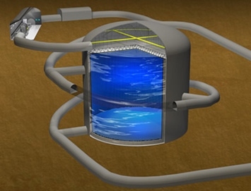 ハイパーカミオカンデ イメージ図（画像提供：東京大学宇宙線研究所　神岡宇宙素粒子研究所）